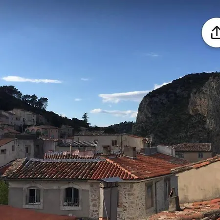 Studio La Tourelle Avec Terrasse Sur Le Toit Apartment Anduze